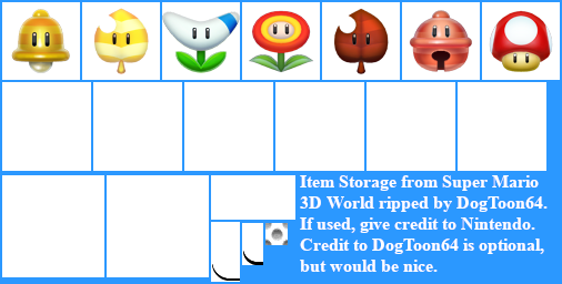 Super Mario 3D World - Item Storage