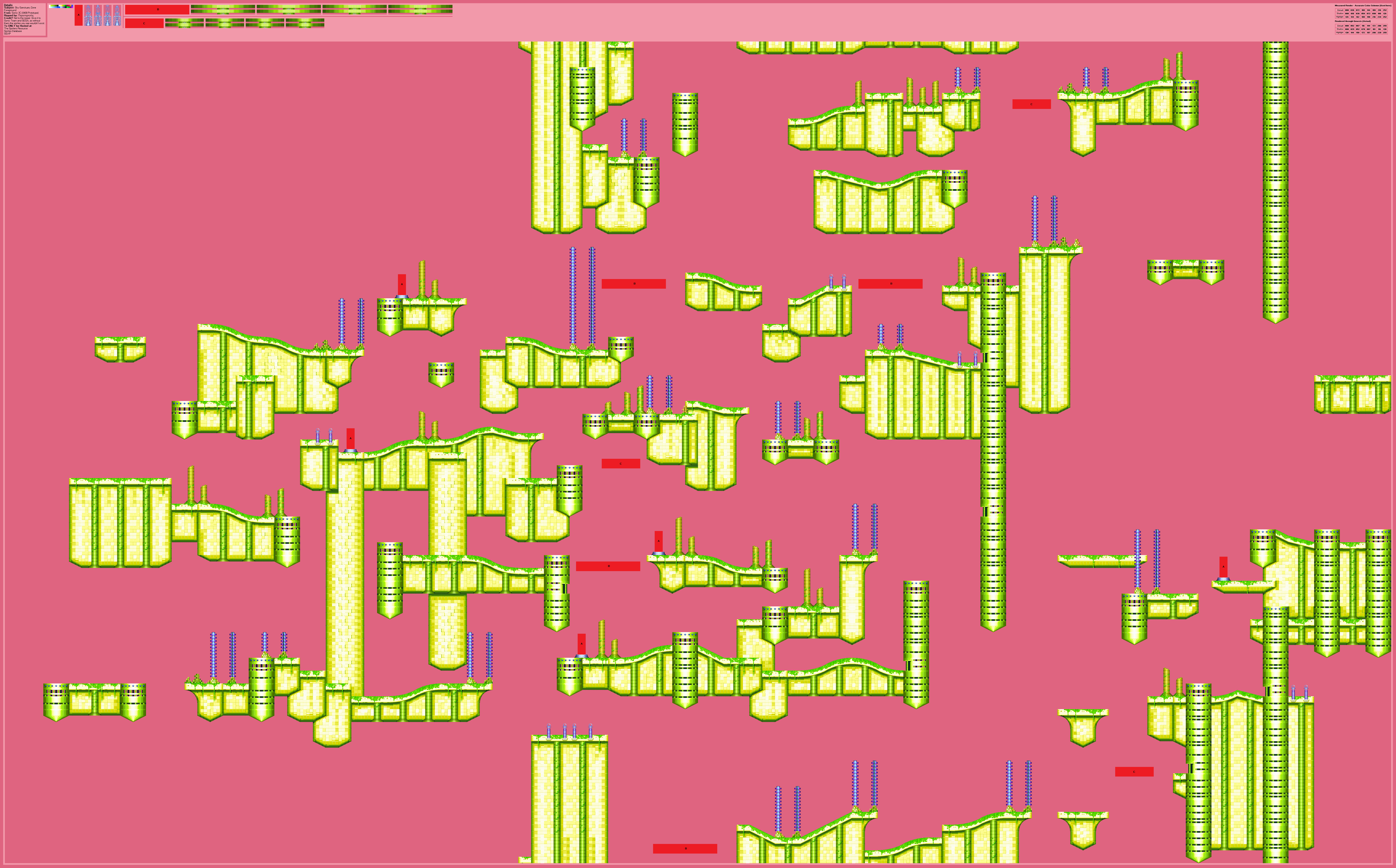 Sonic & Knuckles - Sky Sanctuary Zone (Unused Foreground)