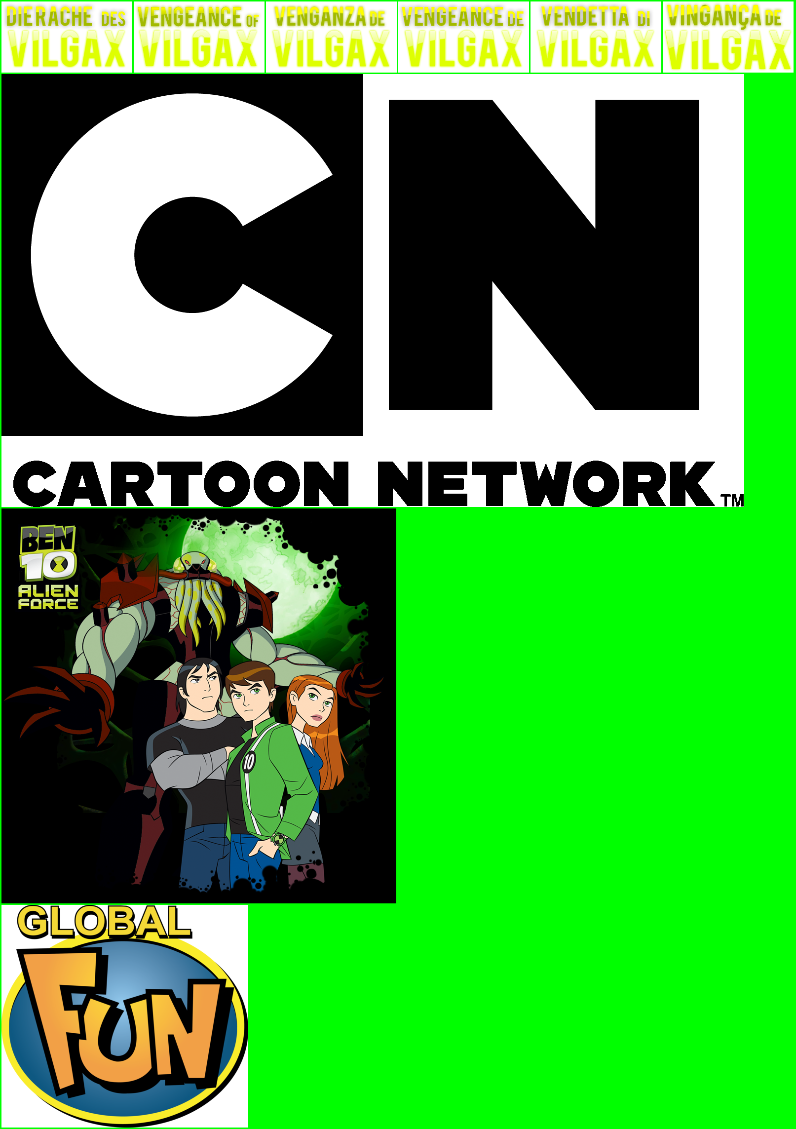 Ben 10: Vengeance of Vilgax - Main Menu and Logos