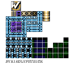 Mega Man Customs - Spark Man Tileset (MMIII, GBC-Style)