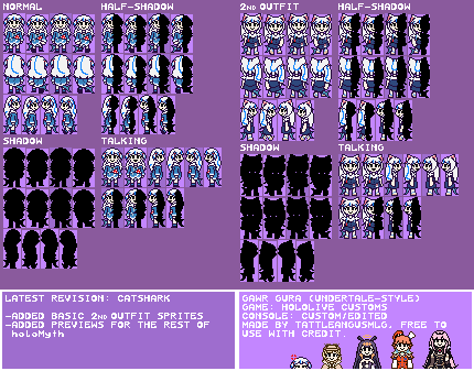 Hololive Customs - Gawr Gura (Undertale-Style)