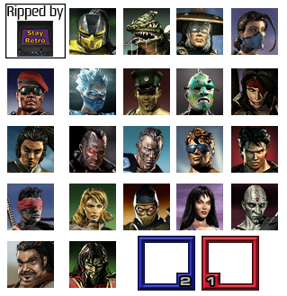 Mortal Kombat: Deadly Alliance - Character Selection Icons