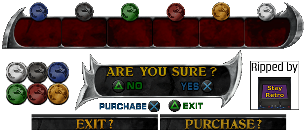 Mortal Kombat: Deadly Alliance - Krypt UI