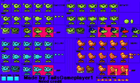 Plants VS. Zombies Customs - Pea Plants (PvZ2, DS-Style)