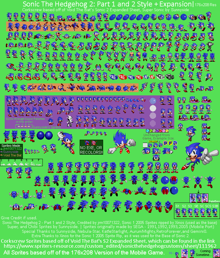 Sonic (StH2 Part 1+2-Style, Expanded)
