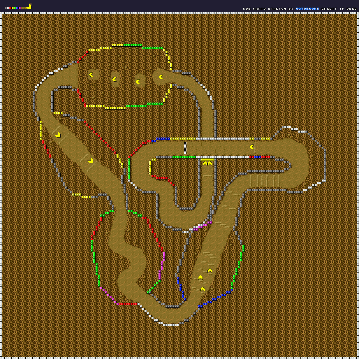 Mario Customs - NDS Wario Stadium (Super Mario Kart-Style)