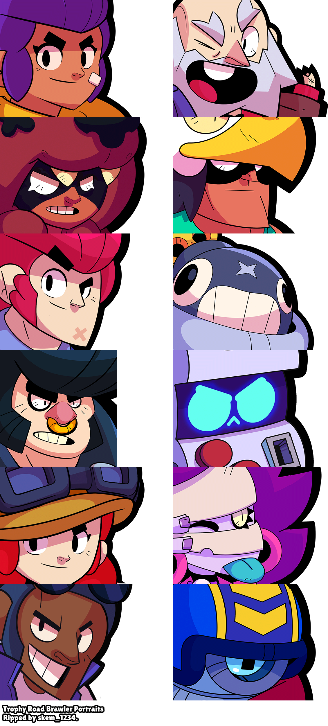 Trophy Road Brawler Portraits