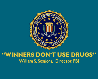"Winners Don't Use Drugs" Screen