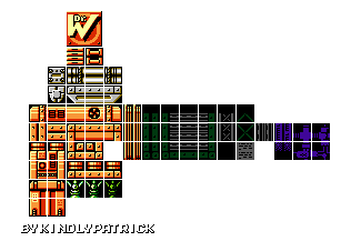 Mega Man Customs - Charge Man Tileset (MMIV, GBC-Style)