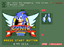 Sonic the Hedgehog - Title Screen