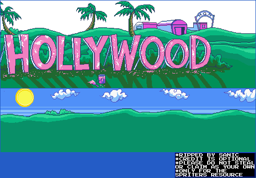 Pink Goes to Hollywood - Hollywood Logo Area