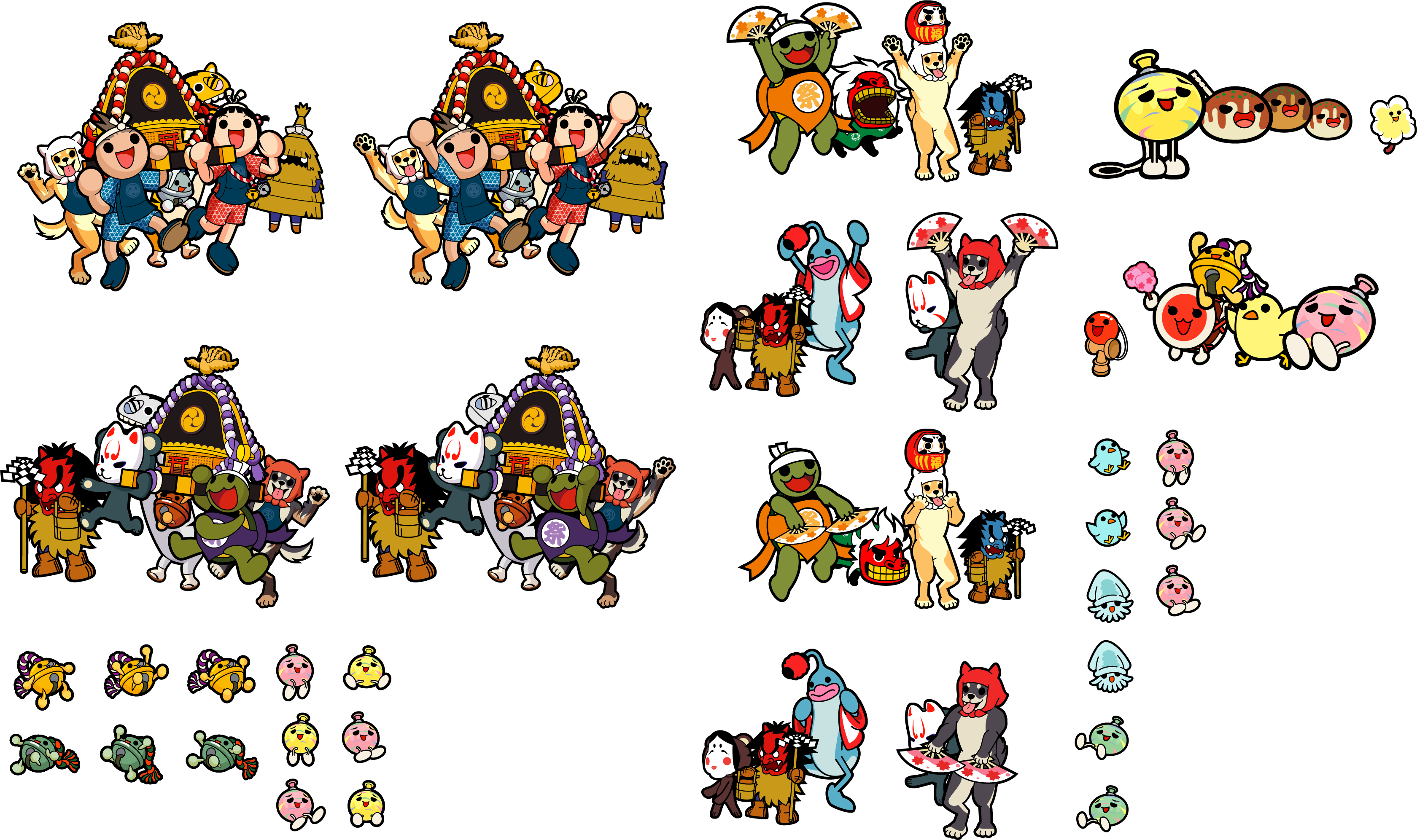 Taiko no Tatsujin (2020 Version) - Default Fever Characters