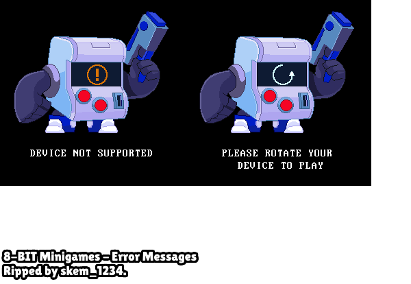 Brawl Stars 8-BIT Minigames - Error Messages