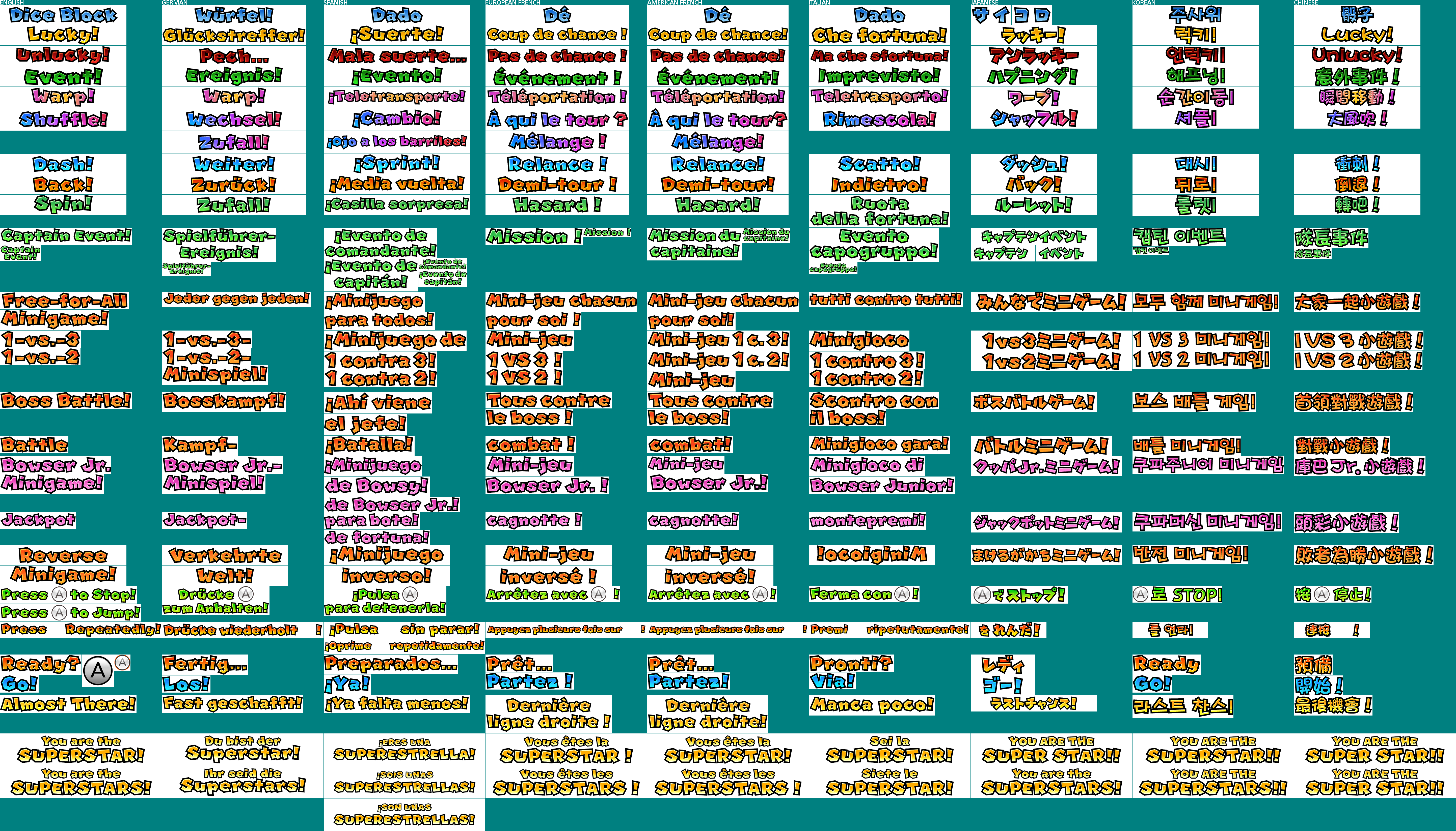 Mario Party 9 - Space Events