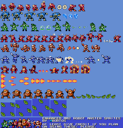 Mega Man Customs - Mega Man 2 Robot Masters (NES, Enhanced)
