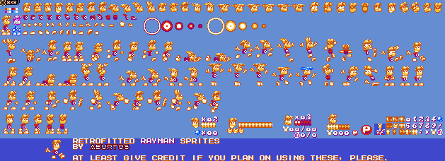 Rayman (NES, Retrofitted)