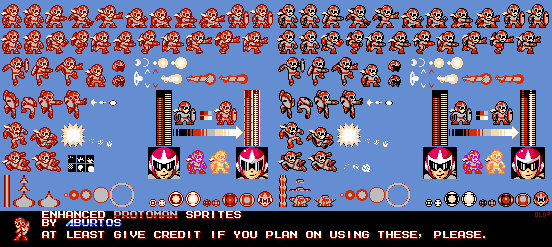 Mega Man Customs - Proto Man (NES, Enhanced)