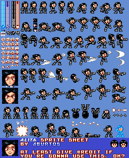 Alita (Film, Mega Man NES-Style)