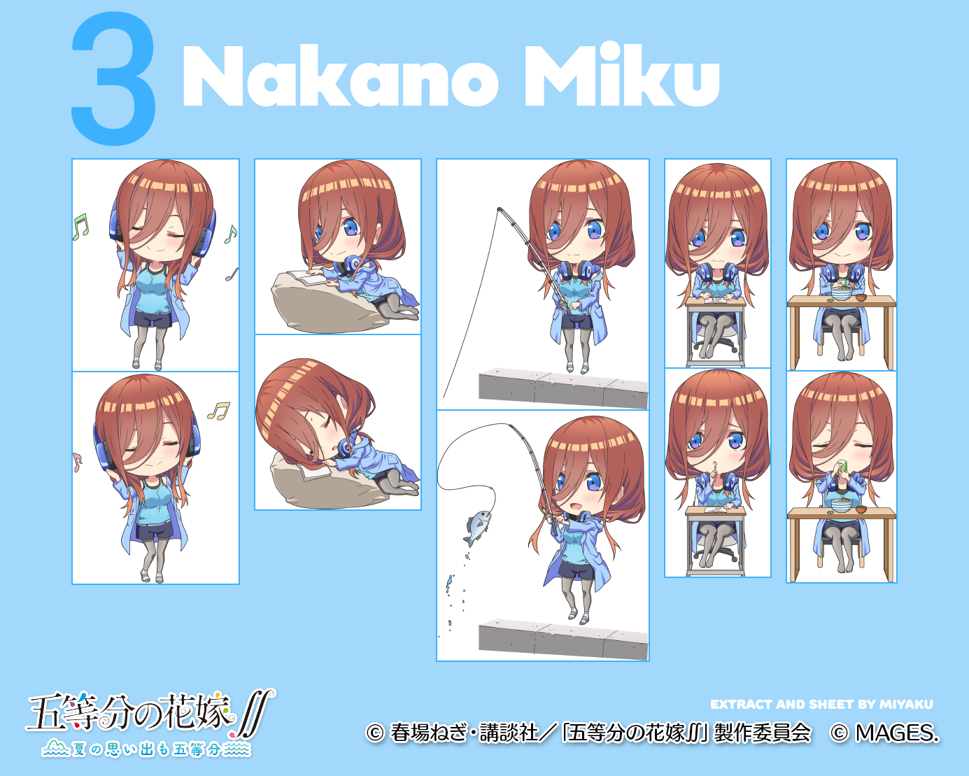 The Quintessential Quintuplets ∬: Summer Memories Also Come in Five - Miku Nakano (Chibi)