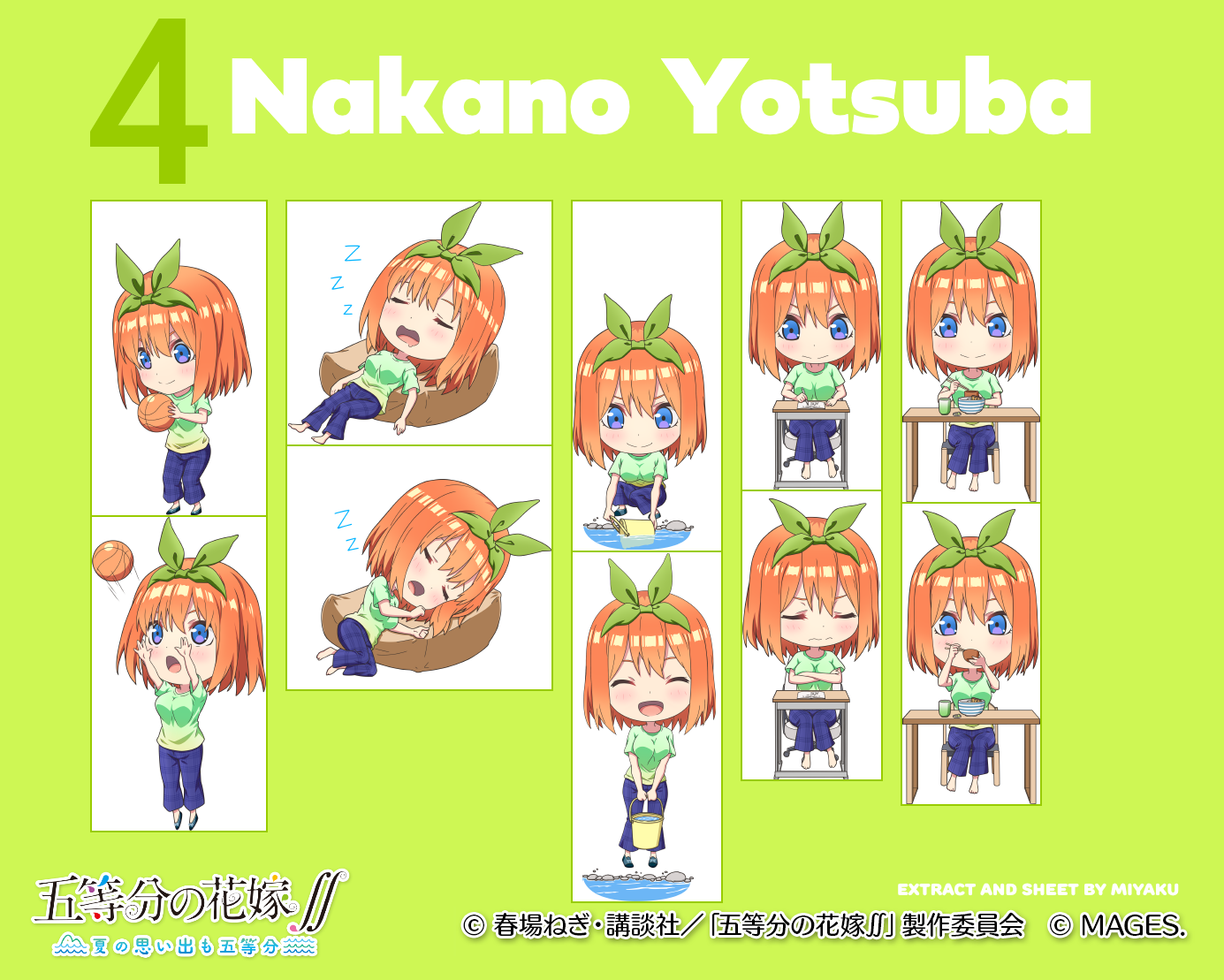 The Quintessential Quintuplets ∬: Summer Memories Also Come in Five - Yotsuba Nakano (Chibi)