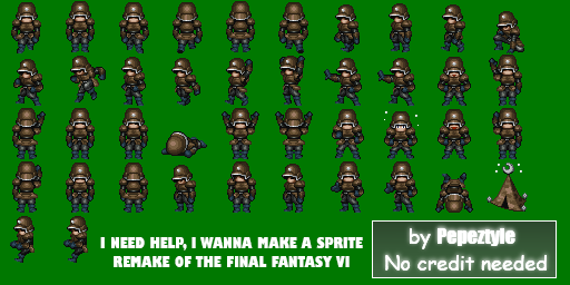 Final Fantasy 6 Customs - Soldier