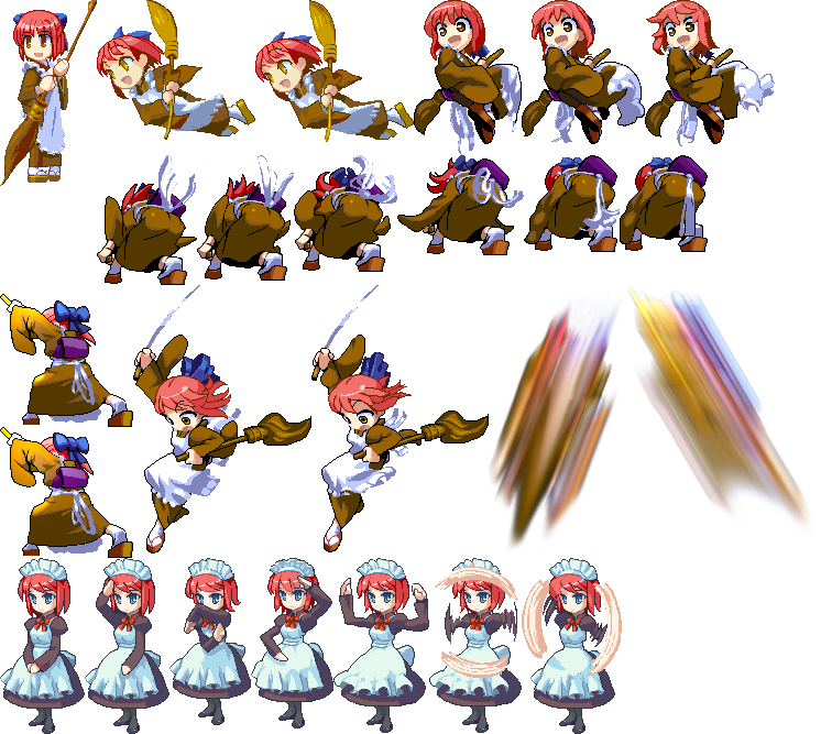 Battle Moon Wars - Maid Combo Sprites