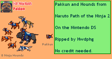 Eight Ninja Hounds and Pakkun
