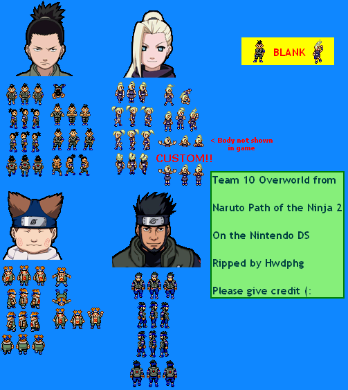 Naruto: Path of the Ninja 2 - Team 10 Overworld