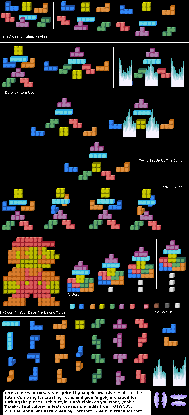 Tetris Customs - Tetriminos (Tales of the World-Style)