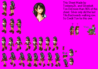 Final Fantasy 7 Customs - Tifa (Kingdom Hearts GBA-Style)