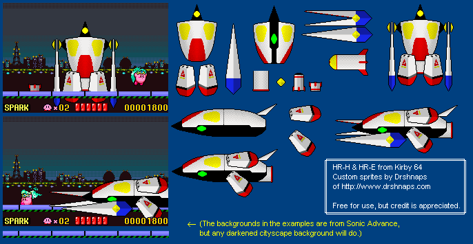 HR-H & HR-E (Kirby Advance-Style)