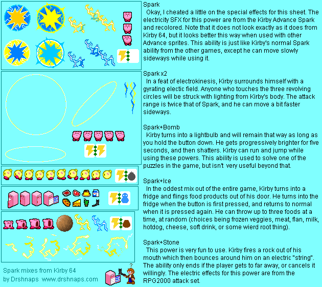 Kirby Customs - Spark Mixes (Kirby Advance-Style)