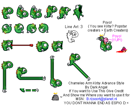 Kirby Customs - Chameleo Arm (Kirby Advance-Style)
