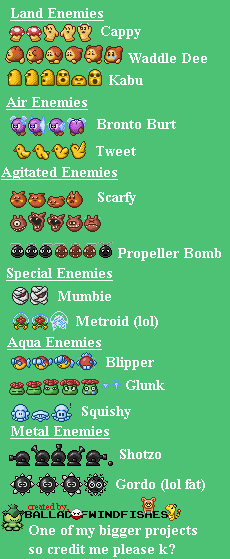 Kirby Customs - Enemies