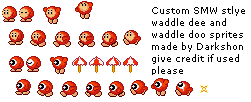 Kirby Customs - Waddle Dee & Waddle Doo