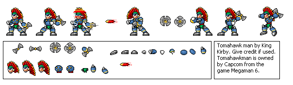Mega Man Customs - Tomahawk Man (Mega Man 7-Style)