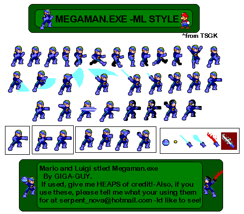 MegaMan (Mario & Luigi: Superstar Saga-Style)