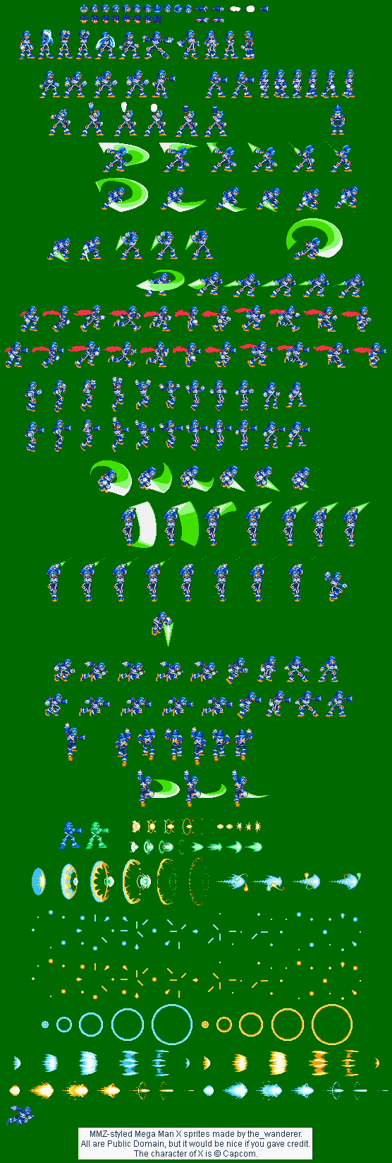 X (Mega Man Zero-Style)