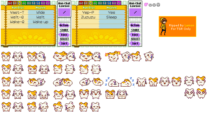 Hamtaro: Ham-Ham Heartbreak - Ham-Chat V-Z
