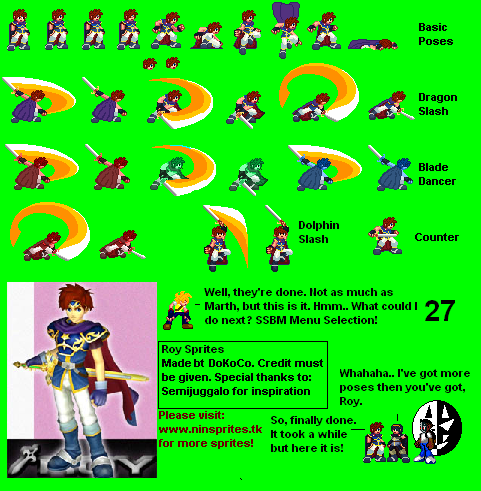 Super Smash Bros. Customs - Roy (Mega Man Zero-Style)