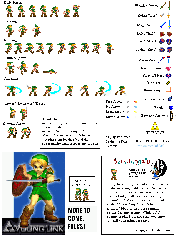 The Legend of Zelda Customs - Young Link (Mega Man Zero-Style)