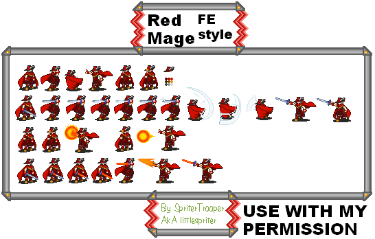 Red Mage (Fire Emblem GBA-Style)