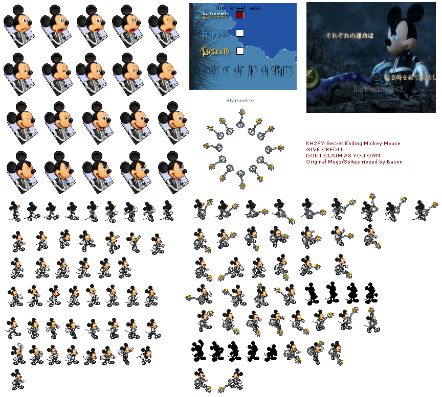 Kingdom Hearts Customs - Mickey (Kingdom Hearts 2, Kingdom Hearts GBA-Style)