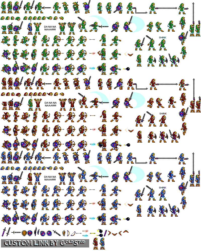 Zelda Sprite Sheet