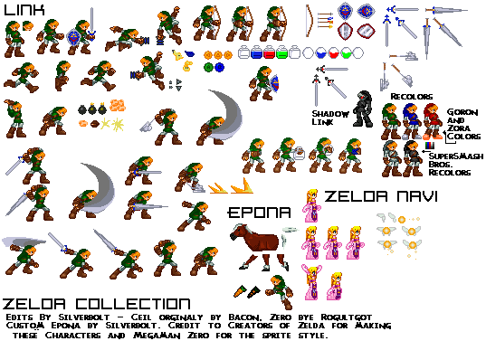 Legend Of Zelda Sprite Sheet 2492 | Hot Sex Picture