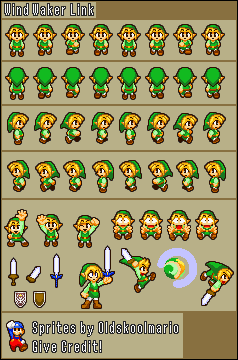 Toon Link (Mario & Luigi: Superstar Saga-Style)