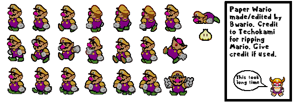 Wario (Paper Mario N64-Style)