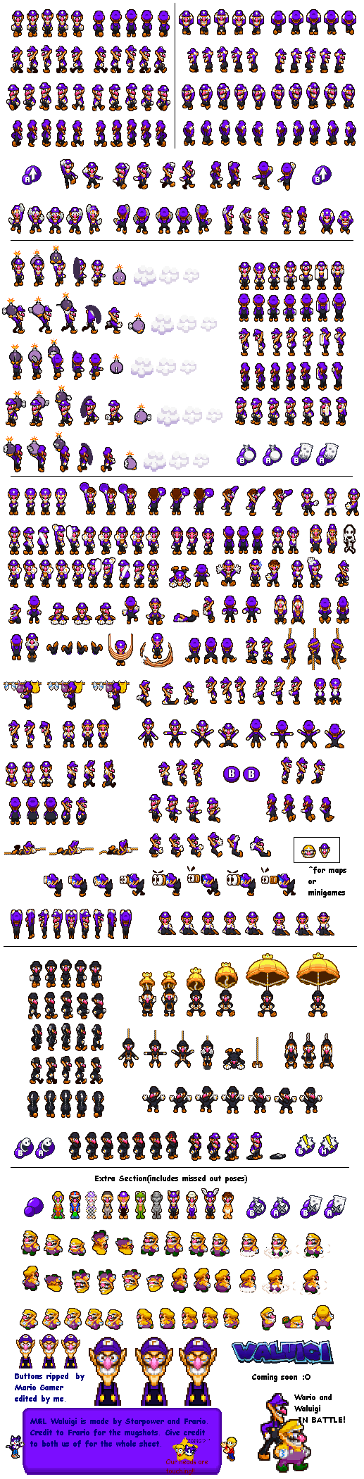 Waluigi (Overworld, Mario & Luigi: Superstar Saga-Style)