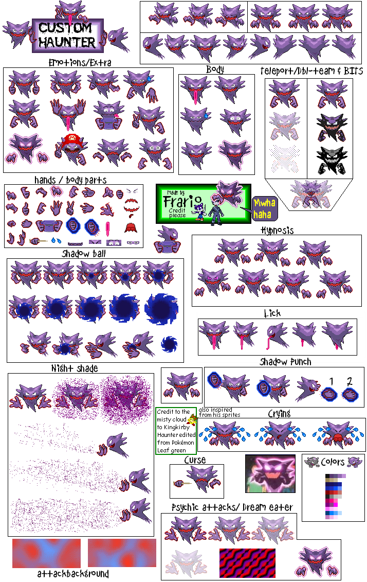 Pokémon Generation 1 Customs - #093 Haunter