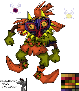 The Legend of Zelda Customs - Skull Kid (Pixel Art)